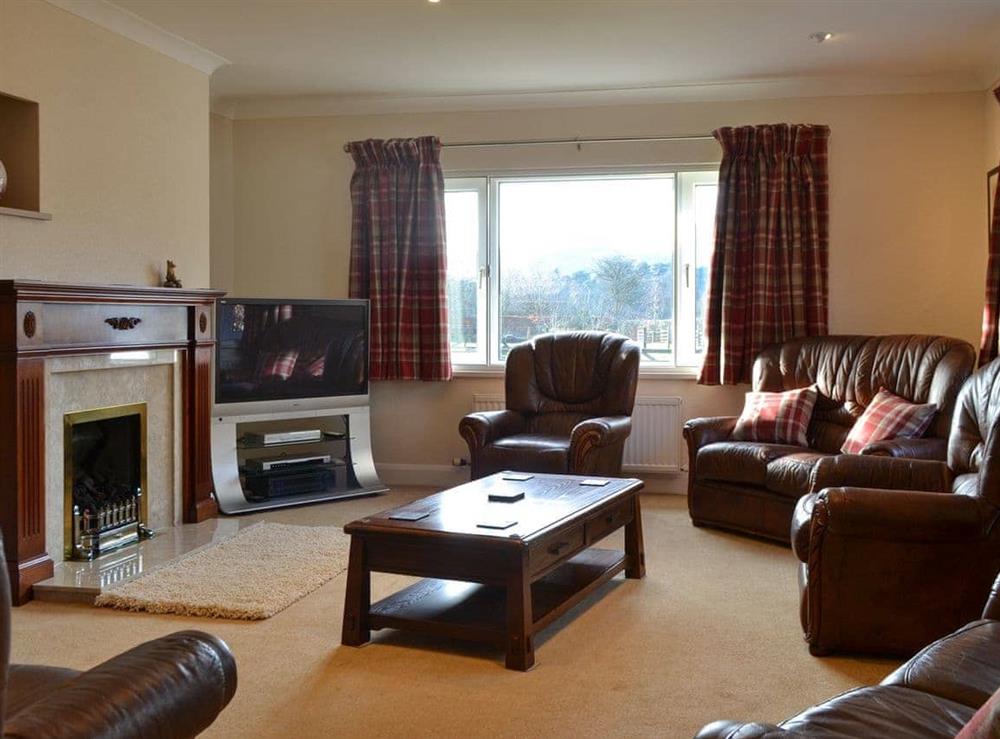 Living room at Crossfeld in Keswick, Cumbria