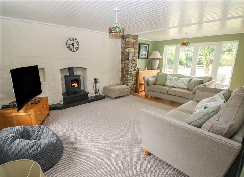 The living area at Crossways Cottage, Cresselly near Carew