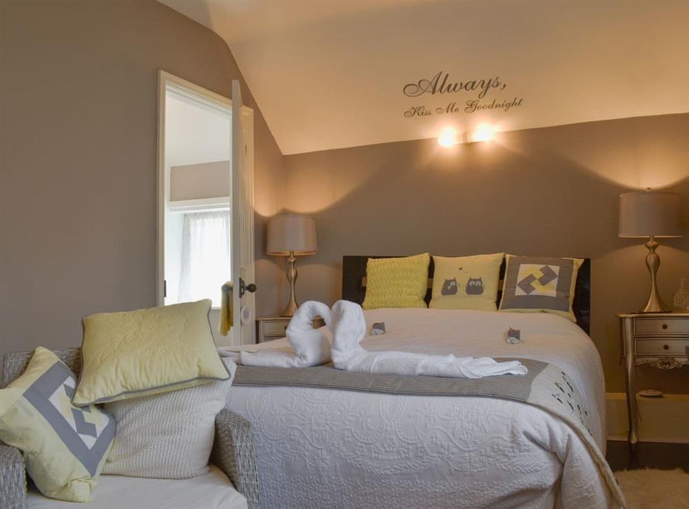 Double bedroom at Crosswynds in Ruswarp, near Whitby, North Yorkshire