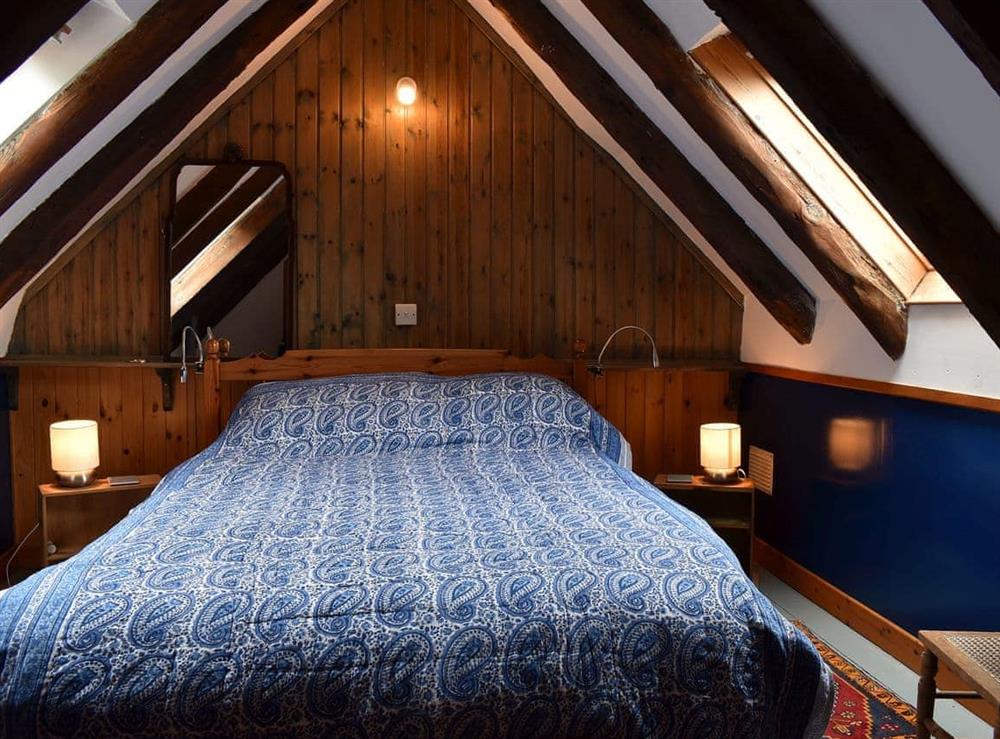 Lovely eaves bedroom at Crovie in Crovie, Gardenstown, Banffshire