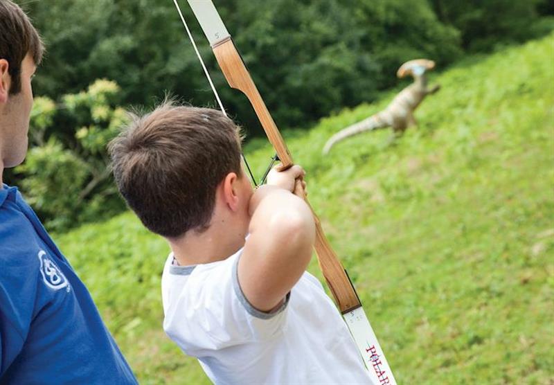 Field archery at Crowhurst Park Lodges in Battle, Sussex