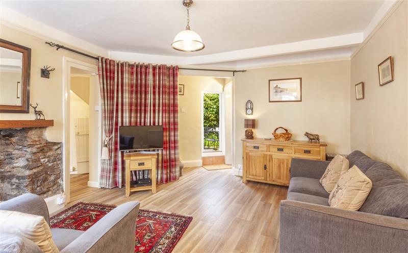 The living area at Crown Cottage, Exford