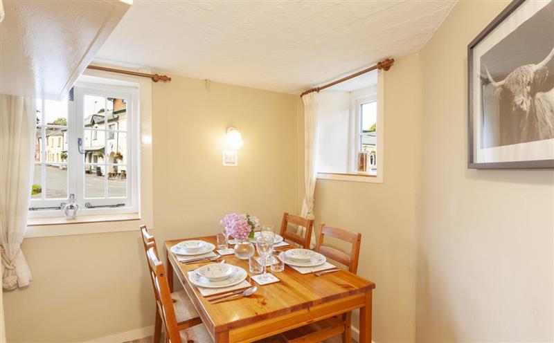 This is the dining room at Crown Cottage, Exford