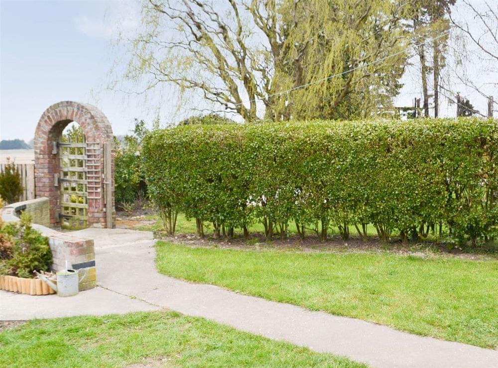 Garden at Crown Farm Cottage in Croft, near Skegness, Lincolnshire