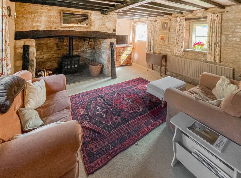 Living room at Crown House in Tinwell, Lincolnshire
