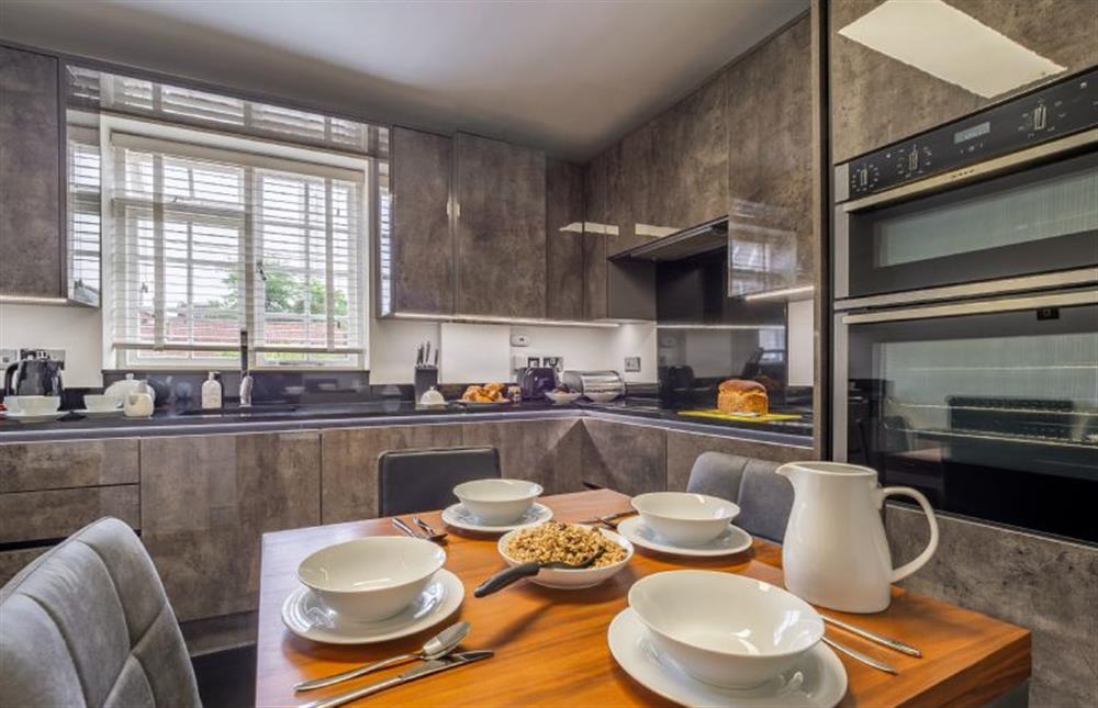 Kitchen with dining table at Crown Street, Bury St Edmunds