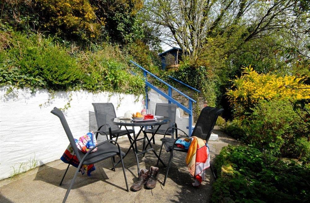 Outside at Crows Cottage in Fishguard, Dyfed