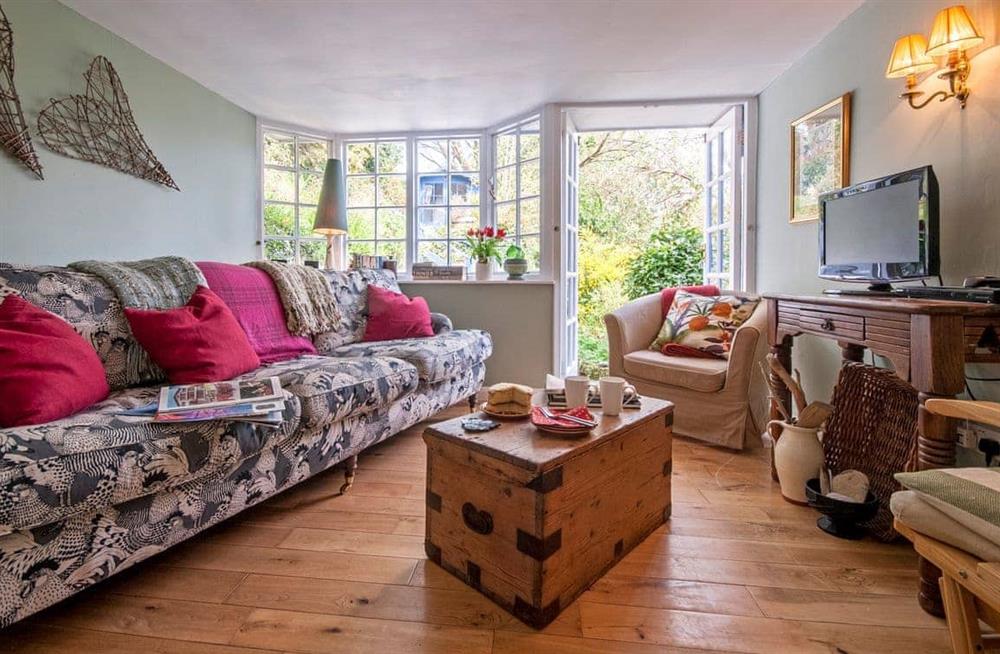Relax in the living area at Crows Cottage in Fishguard, Dyfed