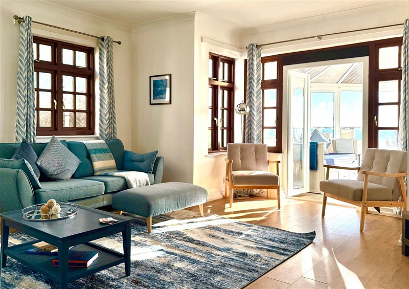 This is the living room at Crows Nest Dawlish, Dawlish