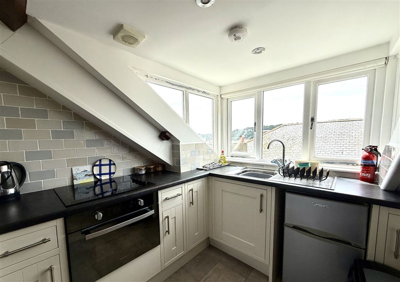 This is the kitchen at Crows Nest, St Ives