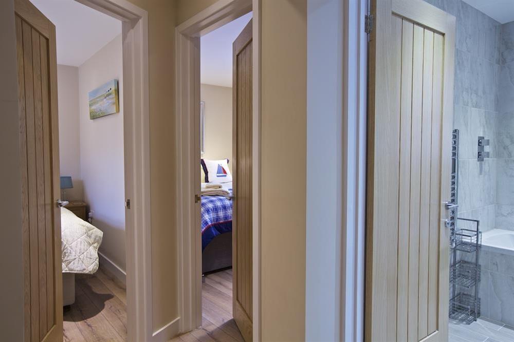 Access to bedrooms and bathroom from hallway at Crowthers in , Dartmouth