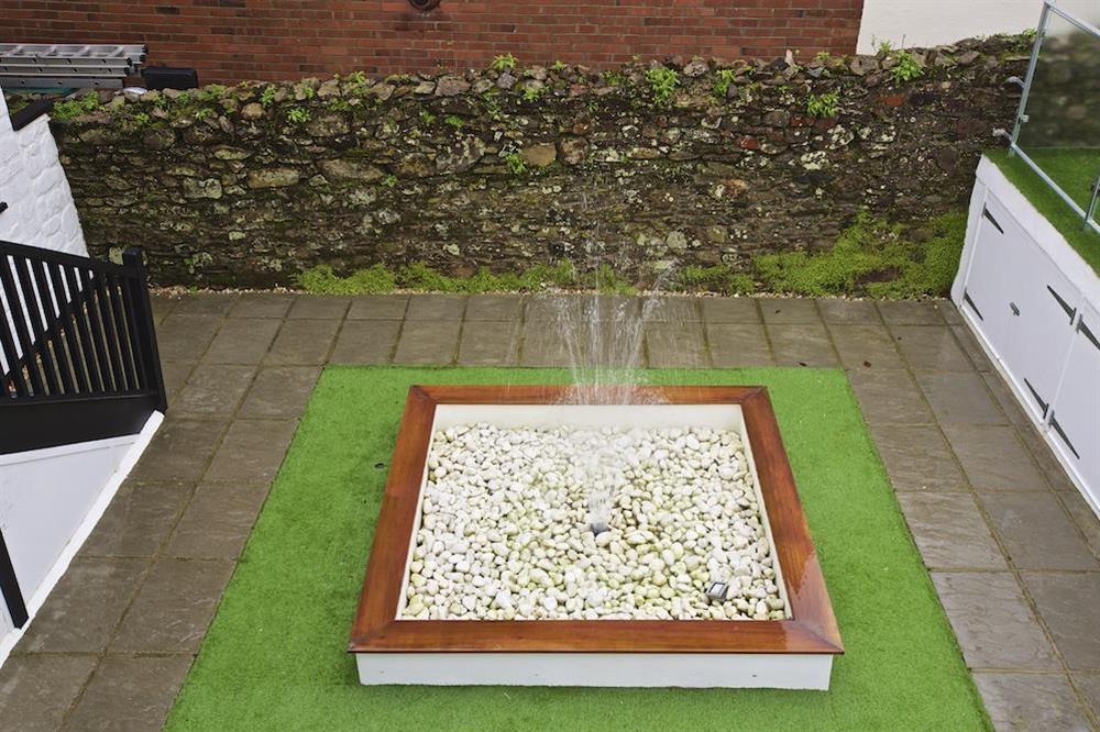 Central courtyard with fountain at Crowthers in , Dartmouth