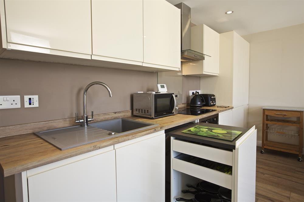 Fully fitted, contemporary kitchen with sleek designer units (photo 3) at Crowthers in , Dartmouth