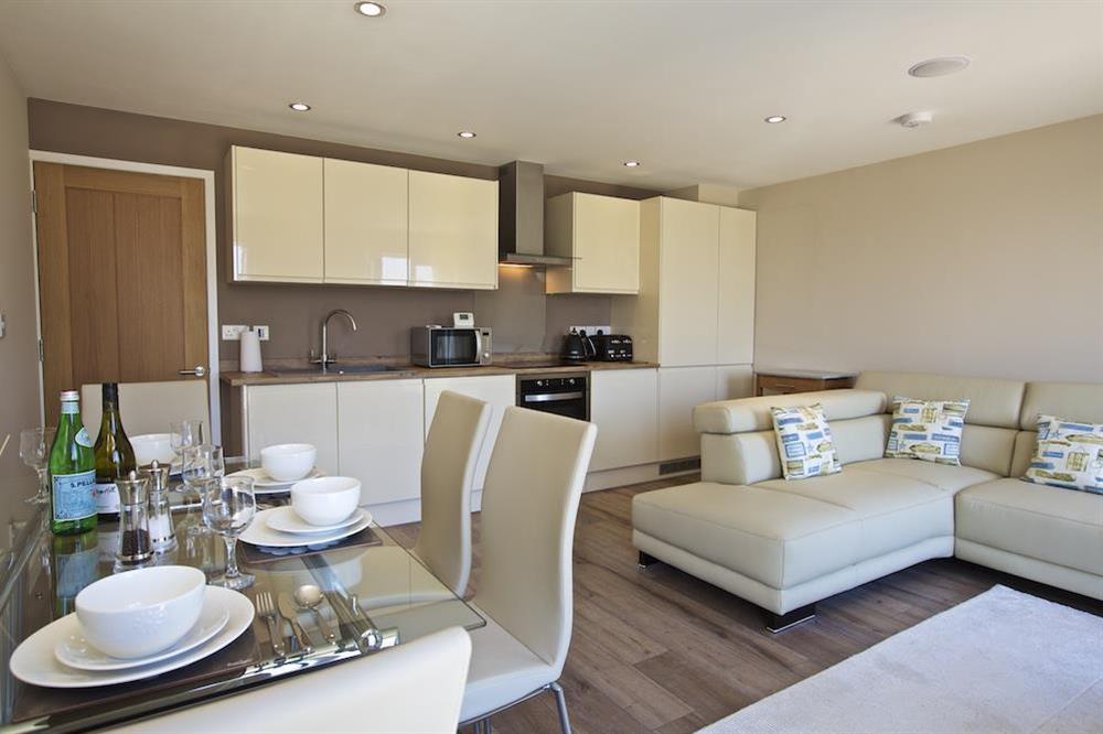 The bright and sunny open-plan living area at Crowthers in , Dartmouth