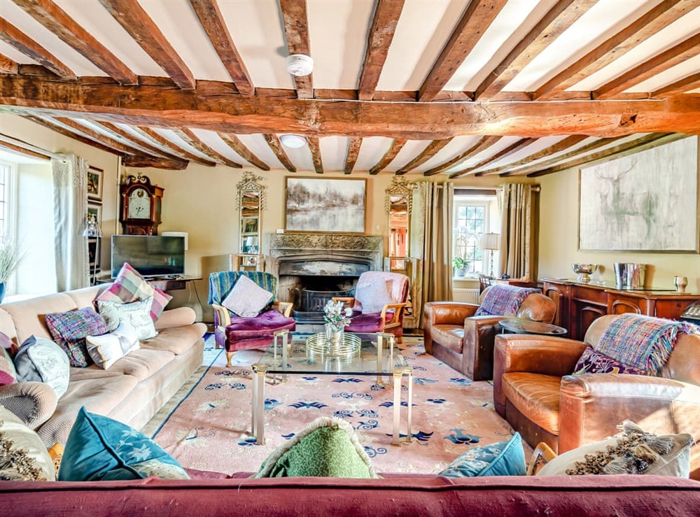 Living room at Croxton Park House in Croxton Kerrial, near Grantham, Leicestershire
