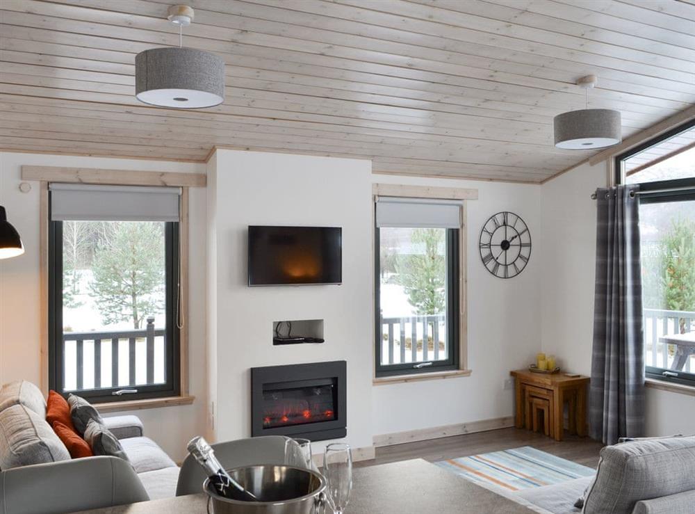 Welcoming living area at Cruachan in Glentruim, near Newtonmore, Inverness-Shire