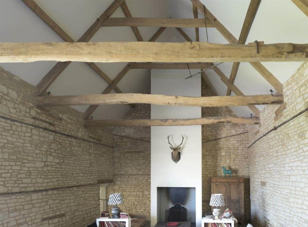 Characterful exposed wooden beams at The Cotswolds Barn, 