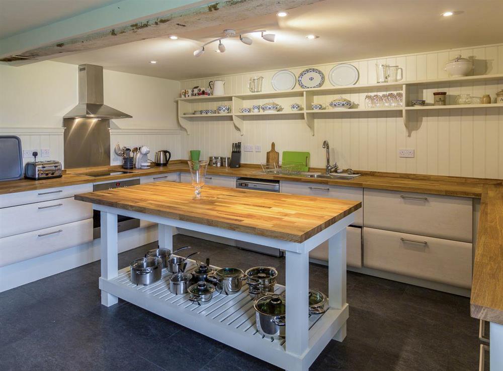 Comprehensively equipped fitted kitchen at The Long Barn, 