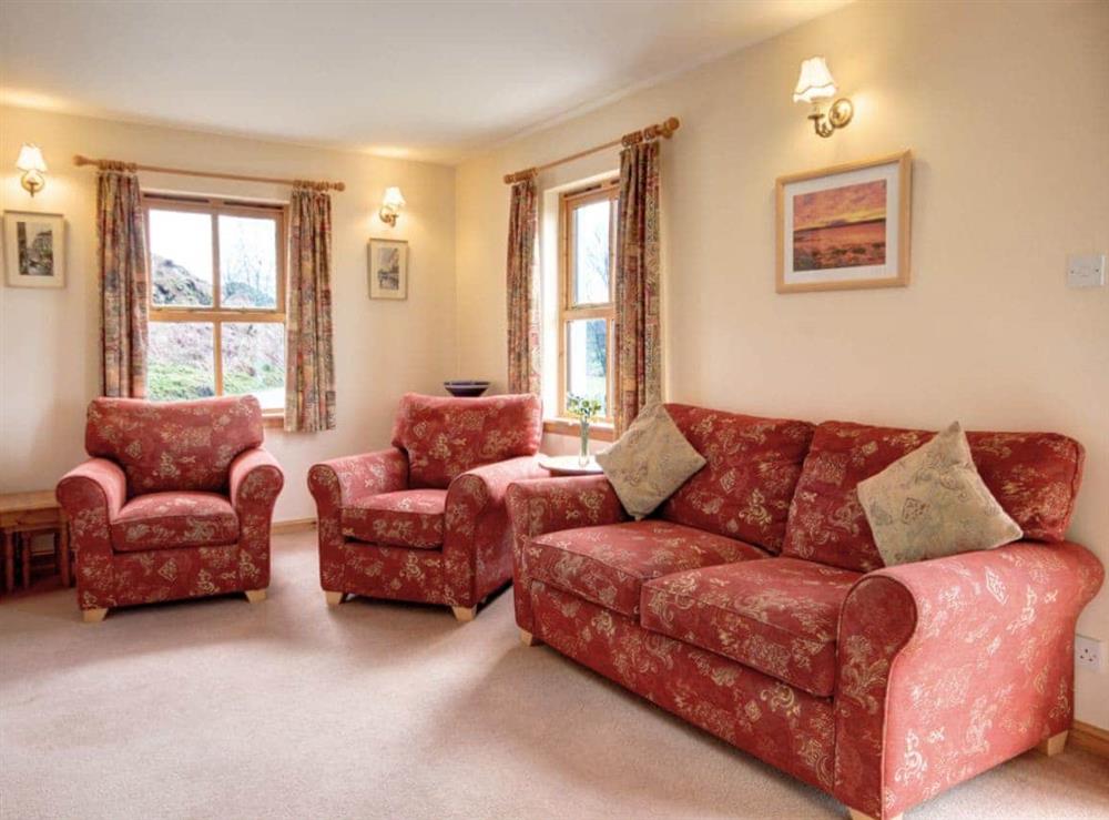Living room at Cruinn in Achnamara, Nr Lochgilphead, Argyll., Great Britain
