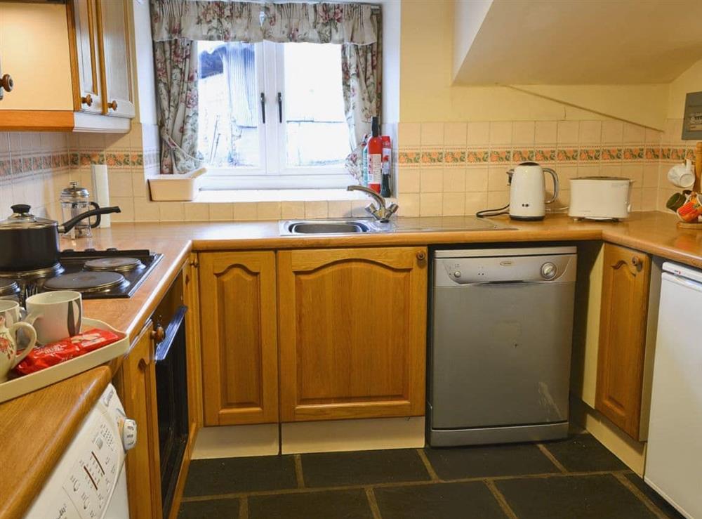 Kitchen at Cuckoo Brow Cottage in Hawkshead, Cumbria
