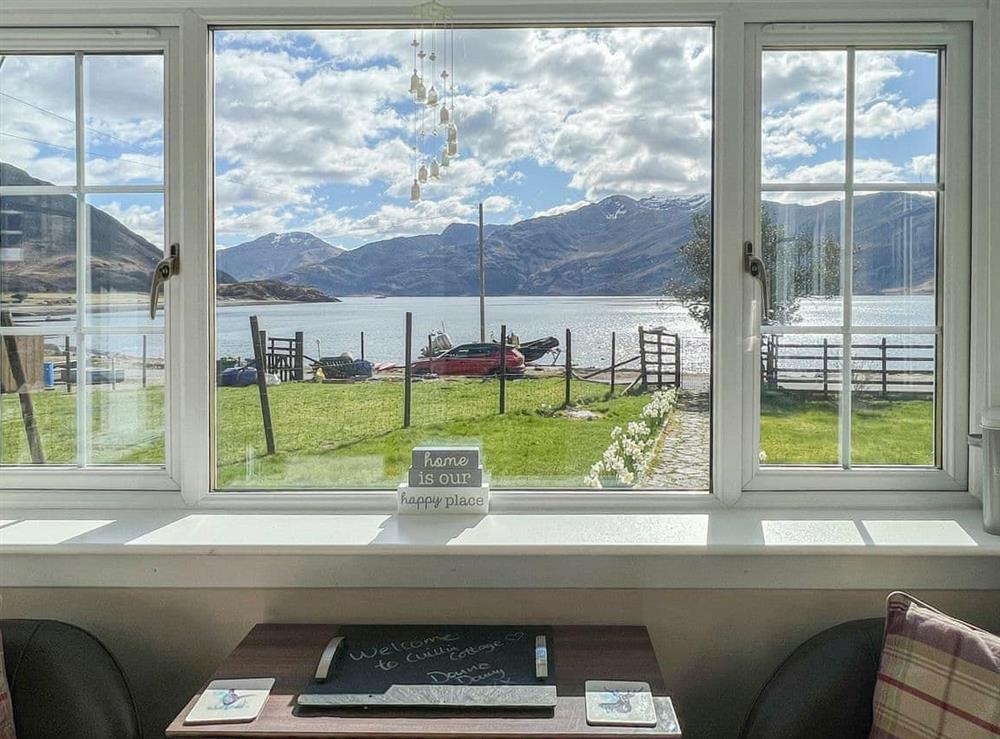 View at Cuillin Cottage in Arnisdale, Glenelg, Ross-Shire