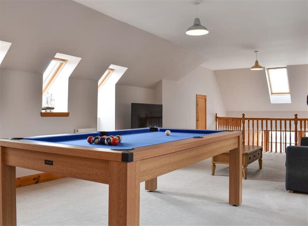Pool table at Culdrain Steading in Gartly, near Huntly, Aberdeenshire
