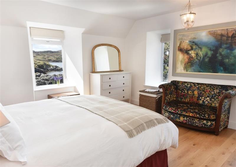 One of the 4 bedrooms at Culkein Lodge, Drumbeg