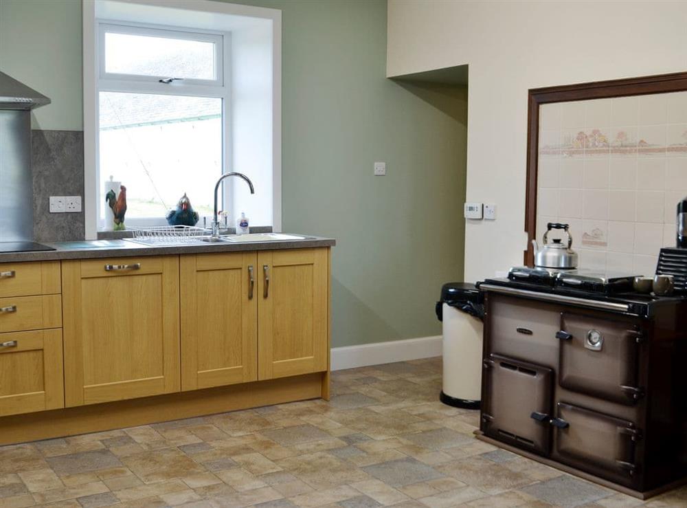 Spacious kitchen area at Culquhasen in Newton Stewart, near Stranraer, Dumfries and Galloway, Wigtownshire