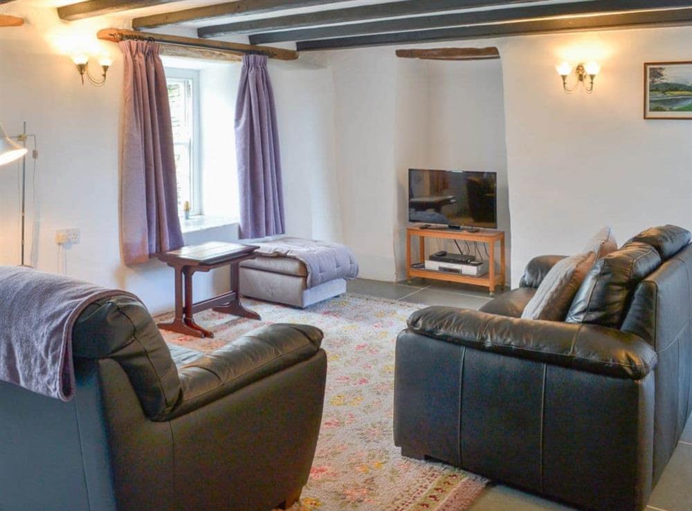 Lovely beamed living room at Culvada in Trebarwith, Delabole., Cornwall