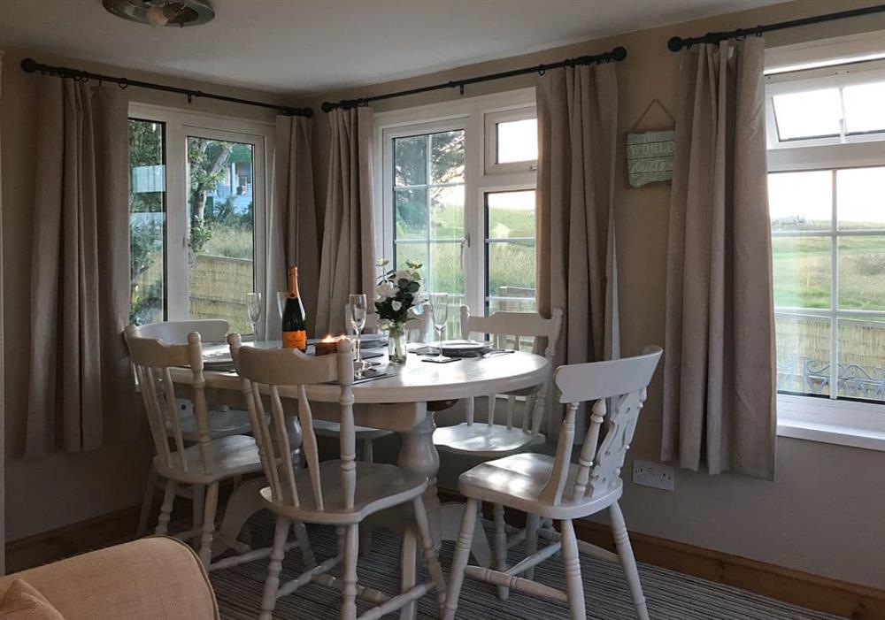 Dining Area at Culver Chalet in Bembridge, near Sandown, Isle of Wight
