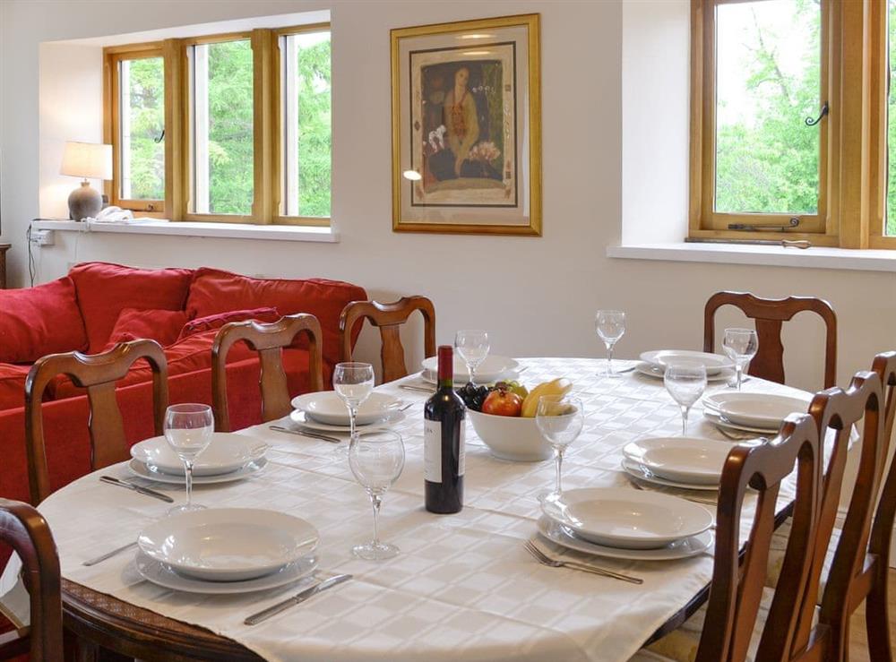 Convenient dining area at Cumberland House in Orton, near Appleby, Cumbria