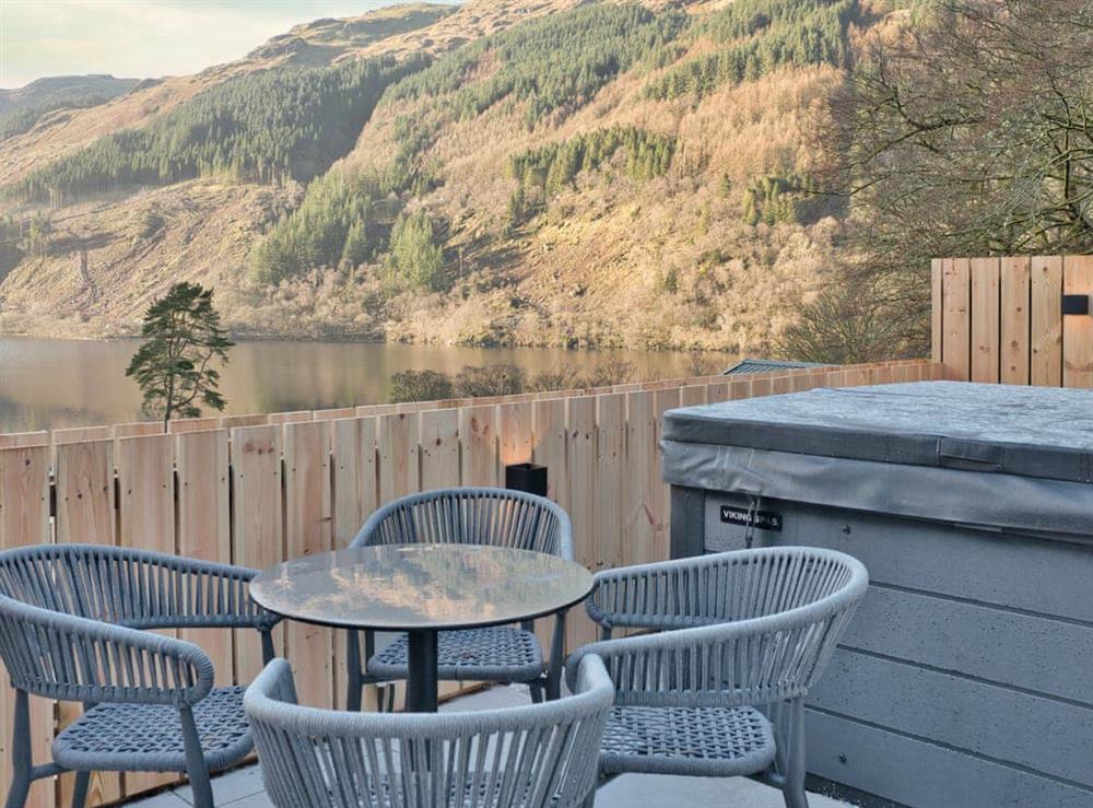 Outdoor area at Cur Cottage in Dunoon, Argyll