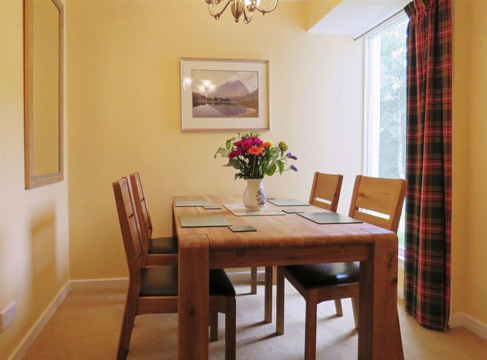 Dining room at Curin Cottage in Strathconon, near Strathpeffer, Ross-Shire