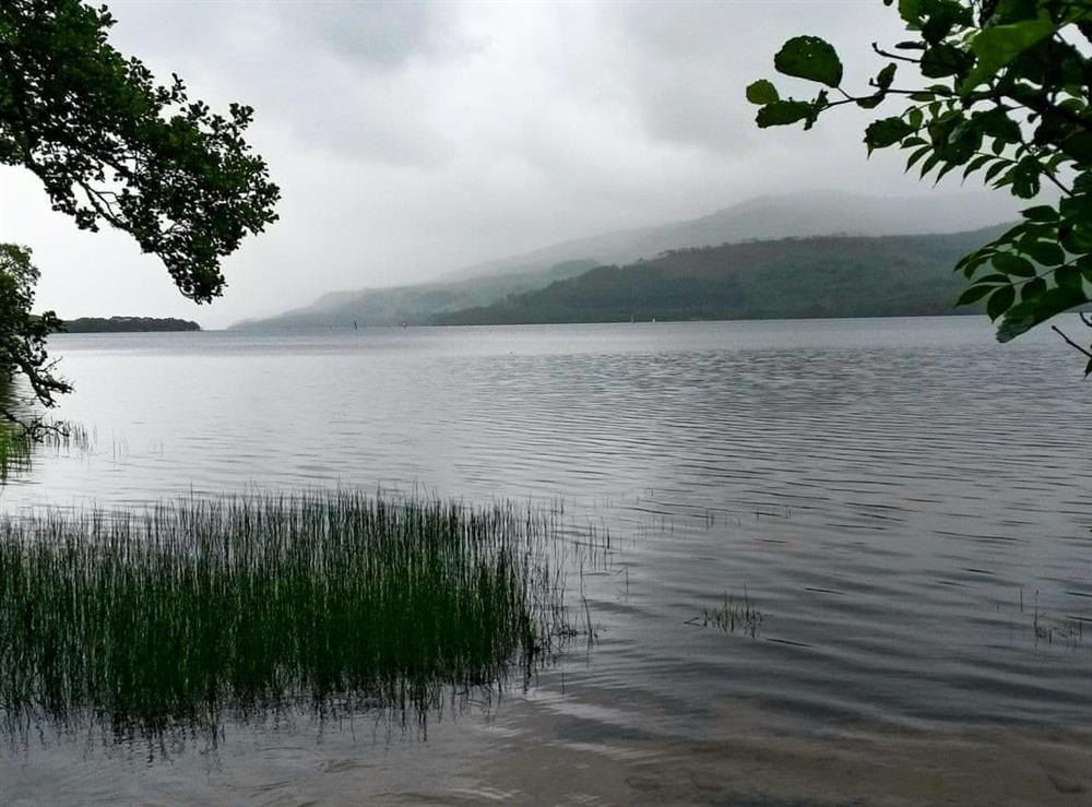 Loch Achilty in Mist at Curin Cottage in Strathconon, near Strathpeffer, Ross-Shire