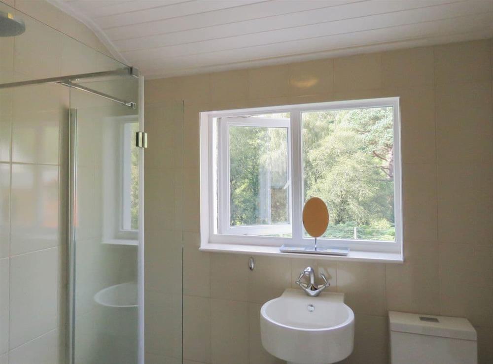 Shower room at Curin Cottage in Strathconon, near Strathpeffer, Ross-Shire