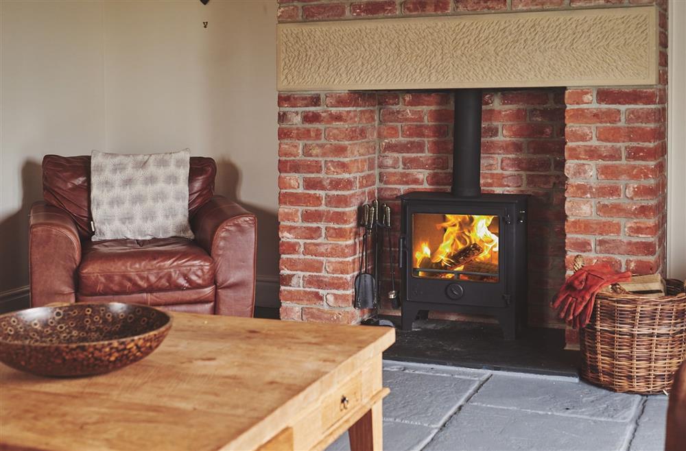 The fire place with log burner