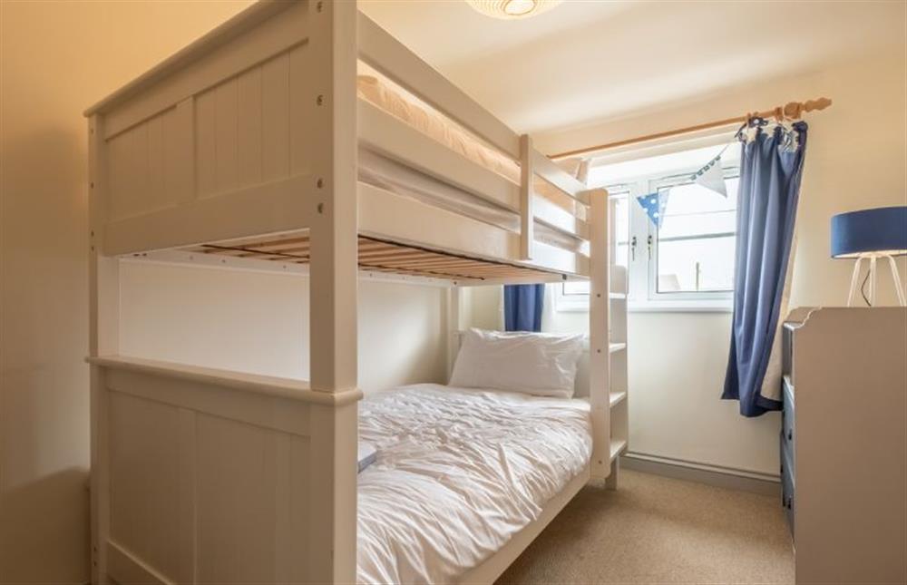 Curlew Cottage: Bedroom 3 with 3ft bunk beds  at Curlew Cottage (Docking), Docking near Kings Lynn