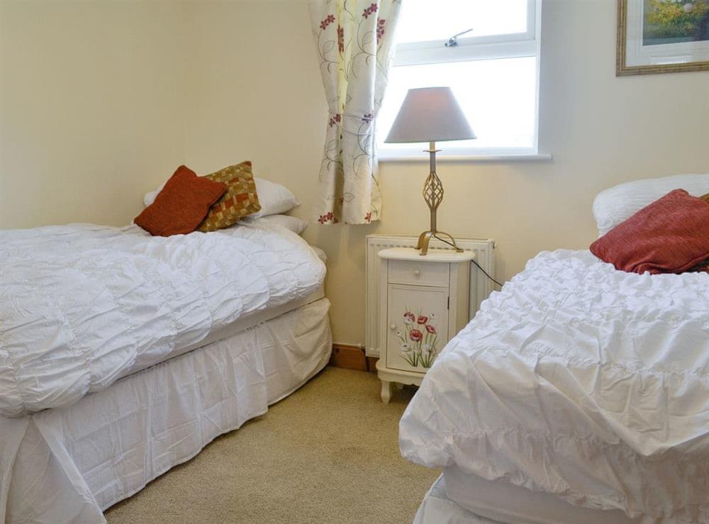 Twin bedroom at Curlew Cottage in Lockerbie, Dumfriesshire