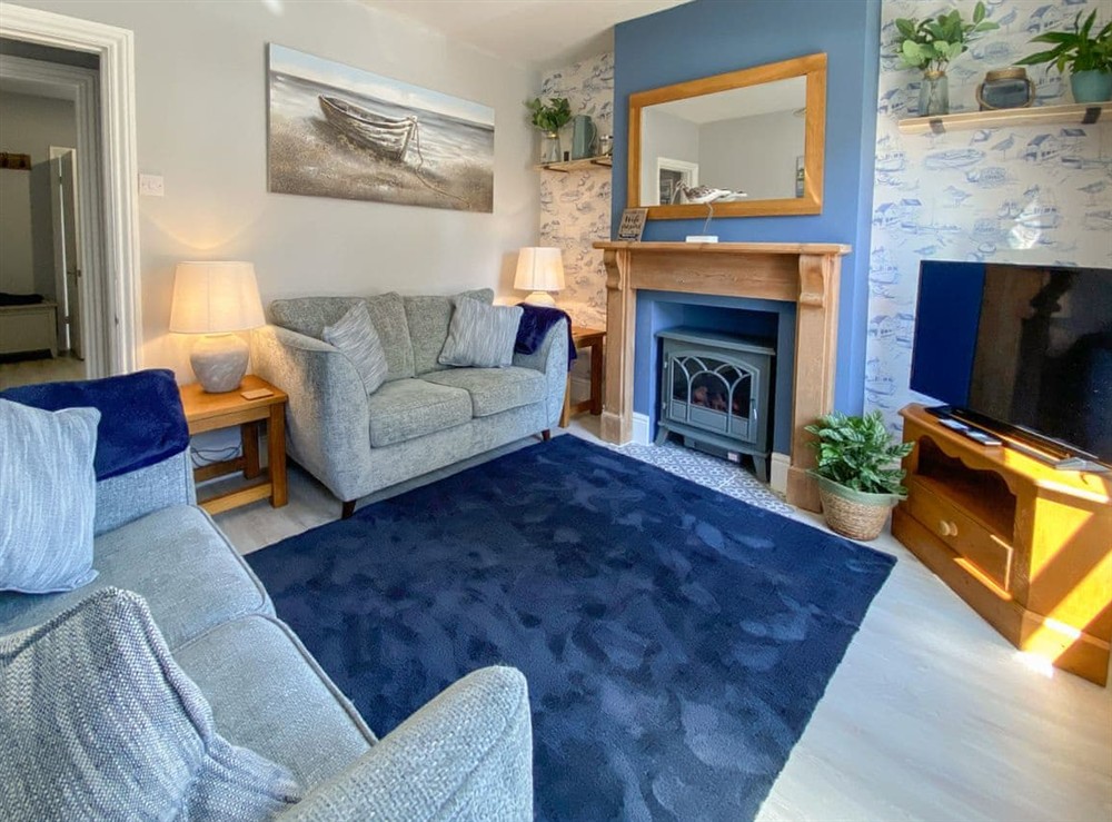 Living room at Curlew Cottage in Pakefield, Suffolk