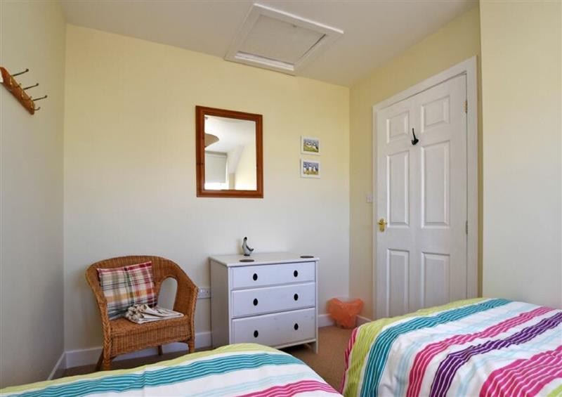 One of the bedrooms at Curlew Cottage, Seahouses