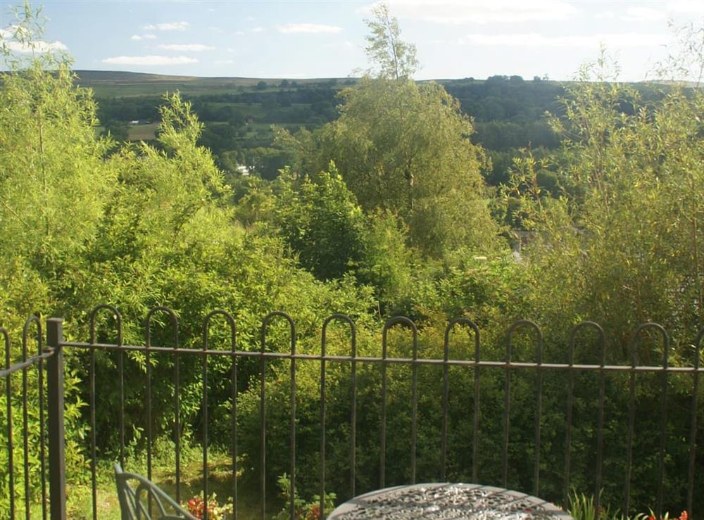 Balcony at Curlew Cottage in Stanhope, County Durham, England