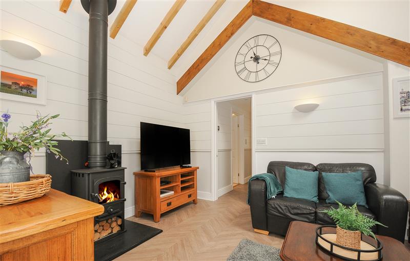 This is the living room at Curlew Lodge, Newquay