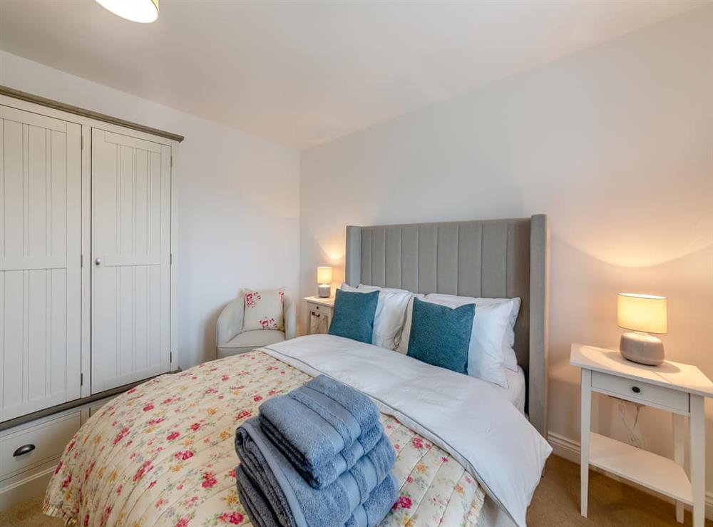 Double bedroom at Curlew Retreat in Ellington, near Druridge Bay, Northumberland