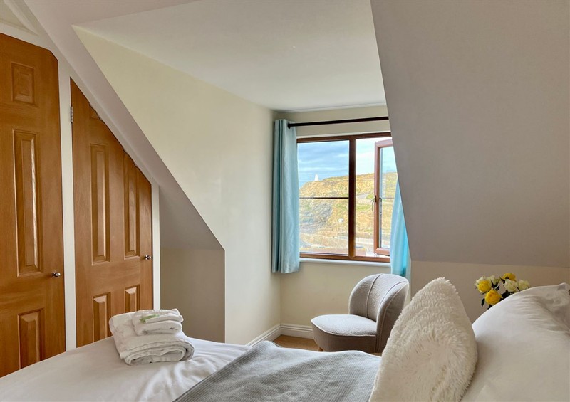 One of the bedrooms at Curnows, Portreath