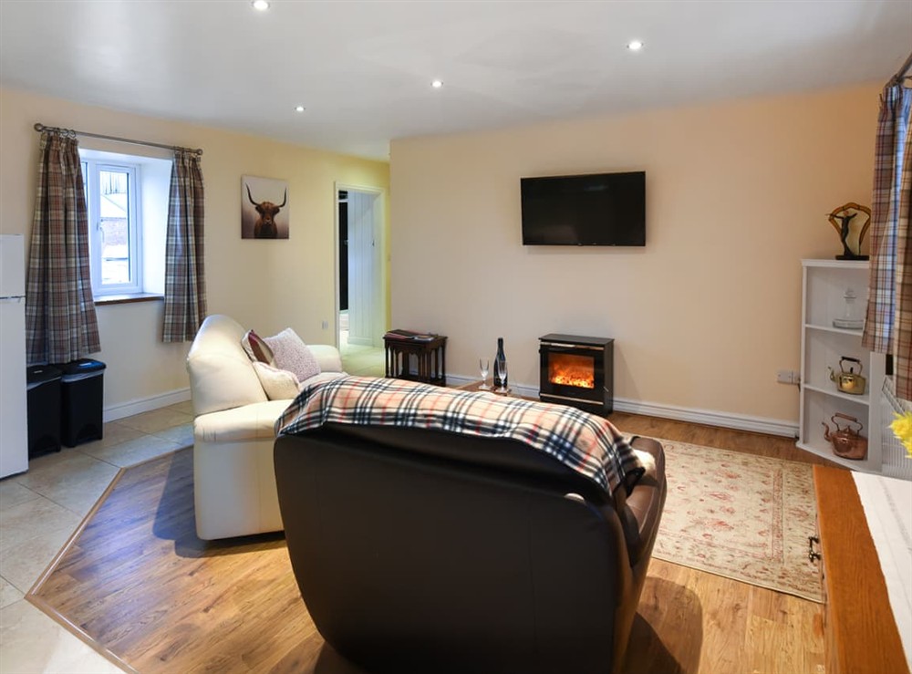 Living area at Cut Lloi in Llanfair Caereinion, Powys
