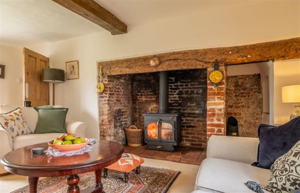 Sitting room with wood burning stove