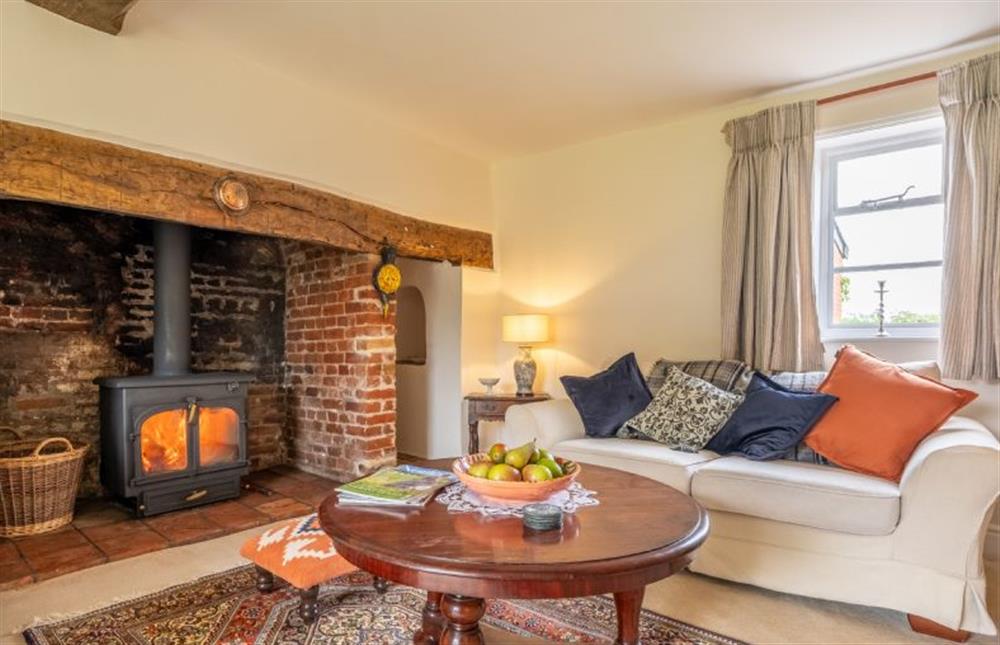 Sitting room with wood burning stove