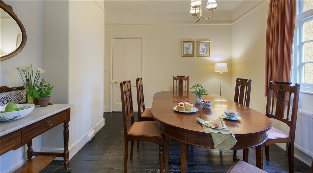 The dining room at Cutmadoc in Bodmin, Cornwall