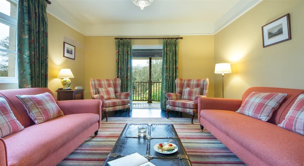 The sitting room at Cutmadoc in Bodmin, Cornwall