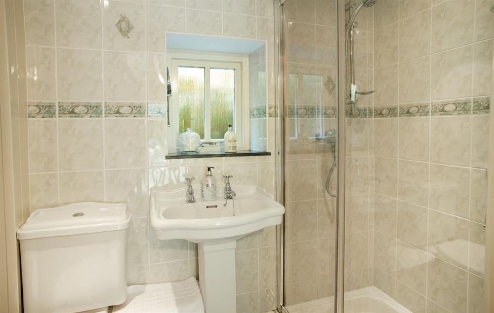 Shower room at Cwm Bach, Dinas Cross